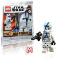 LEGO Star Wars The Clone Wars Minifigure - 501st Legion Clone Trooper with Blaster (75280)