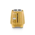 De'Longhi Ballerina Toaster CTD2003.Y, 2 Slot Toaster, Reheat, 5 Browning Settings, Defrost and Cancel Functions, Pull Crumb Tray, 900W, Yellow