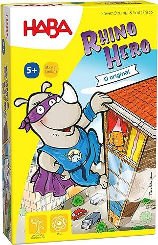 HABA 302273 Rhino Hero Children's Game, Colourful, Talla única