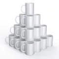 Cricut Blank Mugs | White | 425ml (15oz) | 36 x Infusible Ink Sublimation Mugs | for use Mug Press Infusible Ink