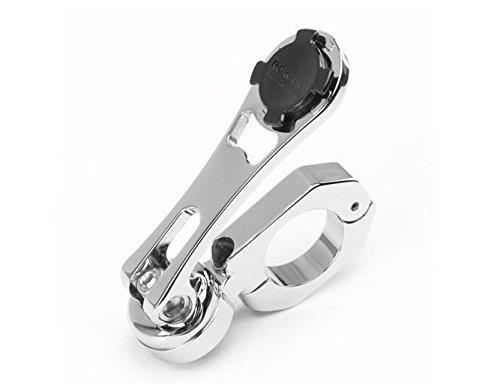 ROKFORM Pro Series Motorcycle Handlebar Phone Mount, Aircraft Aluminum, Twist Lock and Magnetic Security - Polished, Black