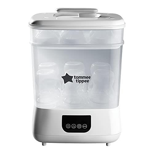 Tommee Tippee Advanced Steri-Dry Electric Steriliser and Dryer for Baby Bottles and Accessories, Kills Viruses* and 99.9 percent of Bacteria, White