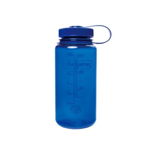 Nalgene Sustain Tritan BPA-Free Water Bottle Made with Material Derived from 50% Plastic Waste, 16 OZ, Wide Mouth, Denim