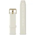 Garmin Quick Release Band, 20mm, White with Light Gold Hardware, Small/Medium