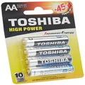 Toshiba High Power AA Alkaline Batteries (Pack of 4)
