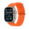 Apple Watch Ultra 2 [GPS + Cellular 49-mm] Smartwatch with Rugged Titanium Case & Orange Ocean Band One Size