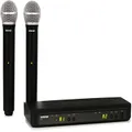 Shure BLX288/PG58-H9 Wireless Vocal Combo with PG58 Handheld Microphones, H9