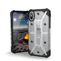 Urban Armour Gear Plasma Phone Case for iPhone Xs, Ice/Black/Silver Logo