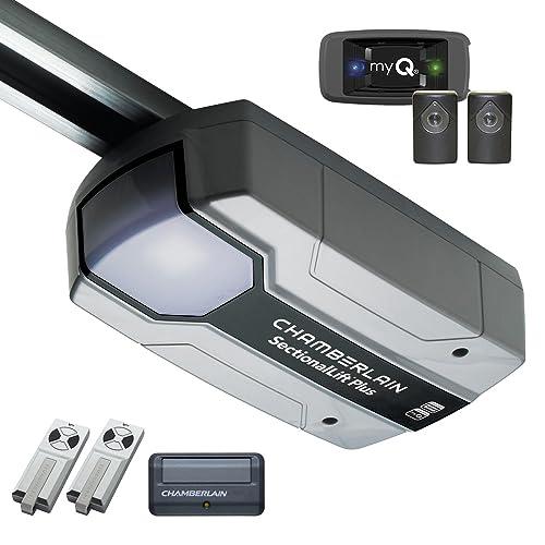 Chamberlain CS105MYQKIT Smart SectionalLift Plus Kit Garage Door Opener for Sectional Doors, Ultra Quiet, C828AU774R myQ Kit Included