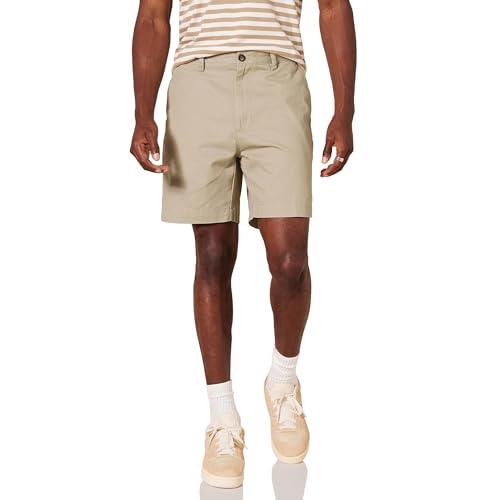 Amazon Essentials Men's Classic-Fit 7" Short, Khaki Brown, 36