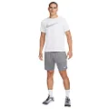Nike Dri-FIT Hybrid Veneer Men's Training Shorts (as1, Alpha, l, Regular, Regular, Black/Heather/White)