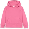 Amazon Essentials Girls' Pullover Hoodie Sweatshirt, Bright Pink, Small