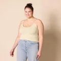 Amazon Essentials Women's Slim-Fit Camisole, Pack of 4, Beige, Large