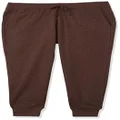 Amazon Essentials Women's Fleece Jogger Sweatpant (Available in Plus Size), Chocolate Heather, Small