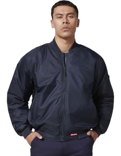 Hard Yakka Men's Waterproof Bomber Jacket, Navy, Medium
