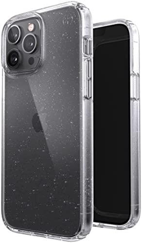 Speck Presidio Perfect Clear Case for Apple iPhone 13 Pro Max / 12 Pro Max Platinum Glitter