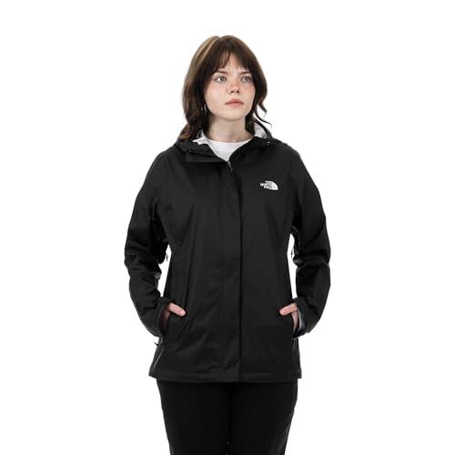 THE NORTH FACE Women s Venture 2 Waterproof Hooded Rain Jacket (Standard and Plus Size), TNF Black, X-Small