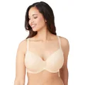 Wacoal Womens Ultimate Side Smoother Underwire T-Shirt Bra, Sand, 14