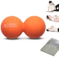 Doctor Developed Orange Peanut Massage Ball - Perfect for Trigger Point Therapy, Injury, Recovery - VIDEO SERIES AND FREE HANDBOOK INCLUDED