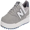 New Balance Men's 574 Greens Golf Shoe, Grey/White, 15
