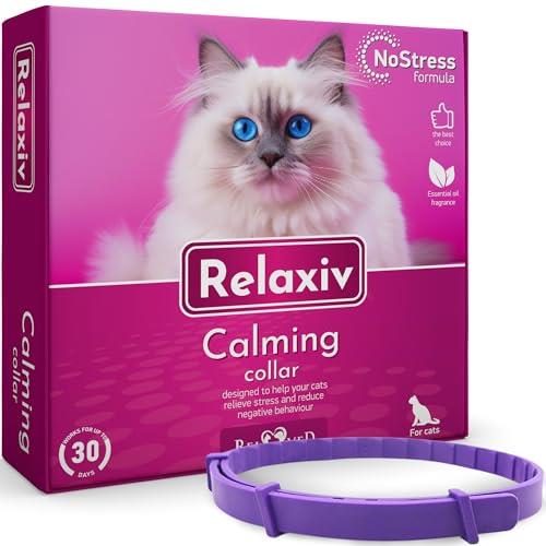 Relaxivet Calming Collar for Cats and Small Dogs - Reduce Anxiety Your Pets - The Best for Calming Chews Treats Drops Plug in