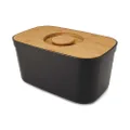 Joseph Joseph Bread Bin with Bamboo Cutting Board lid - Black