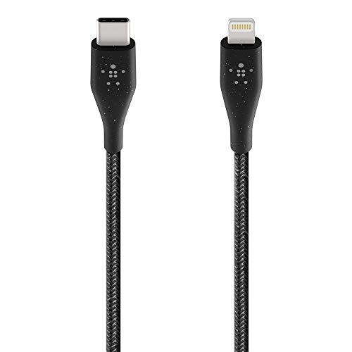 Belkin F8J243bt04-BLK Belkin Boost↑Charge USB-C Cable with Lightning Connector + Strap (Made with DuraTek), Black