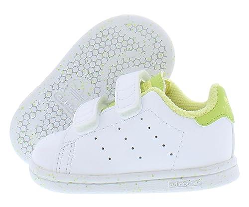 adidas Kermit Stan Smith Shoes Kids', Cloud White/Pantone/Pantone, 5 US