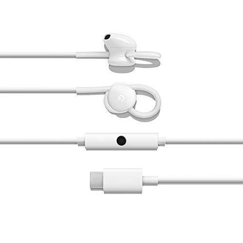 Google USB-C in-Ear Wired Digital Earbuds Headset for Pixel Phones, White