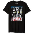 Liquid Blue Mens 31812 The Police Greatest Hits Short Sleeve T-Shirt Short Sleeve T-Shirt - Black - Medium