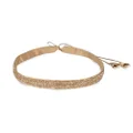 Athena Gold Beads Leaf Design Tie Belt for Saree & Dresses (Fits Waist 28-36 inches, Gold, Sm Med Lg), Gold, S-M-L