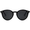 SOJOS Retro Round Polarized Sunglasses for Women Men Classic Vintage Sunnies SJ2069 with Black/Grey