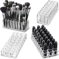 byAlegory Acrylic Makeup Brush Organizer & Cosmetic Beauty Product Storage Gift Set Clear