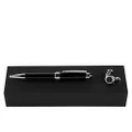 Hugo Boss HPBM014A Black Ballpoint Pen and Cufflinks Set in Case Size Approx. 20 cm x 4.5 cm x 3 cm