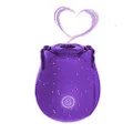 Upgraded skin sucking massager, 100% waterproof and noiseless, suitable for body massage and skin care everywhere, equipped with high-speed charger and large-capacity battery (purple)