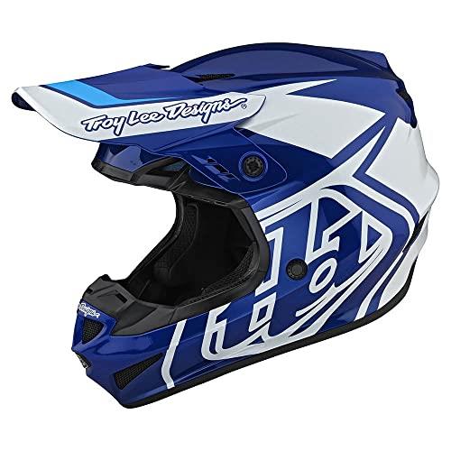 Troy Lee Designs 23W SE4 GP Overload Helmet, Blue/White, Medium