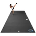 Gorilla Mats Premium Extra Large Exercise Mat - 15' x 6' x 1/4" Ultra Durable, Non-Slip, Workout Mat for Instant Home Gym Flooring – Works Great on Any Floor Type or Carpet – Use With or Without Shoes