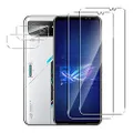 Suttkue for Asus ROG Phone 6/6 Pro/ 6D/6D Ultimate Screen Protector with Camera Lens Protector, 9H Hardness,Anti-Scratch Tempered Glass flim, Case Friendly, Anti-Fingerprint (2+2 PACK)