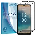 [2 Pack] MEZON Full Coverage Tempered Glass for Nokia G22 - Crystal Clear Premium 3D Edge 9H HD Screen Protector (Nokia G22, 9H Full)