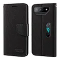 for Asus ROG Phone 7 Ultimate Case, Oxford Leather Wallet Case with Soft TPU Back Cover Magnet Flip Case for Asus ROG Phone 7 Pro (6.78”)