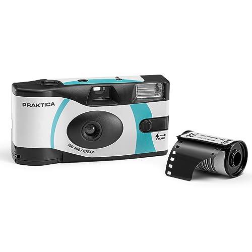 Praktica Disposable Camera Single-Use with Film and Flash – 27 Photos, for Weddings, Gatherings, Travel and More