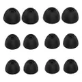 JNSA Ear Tips for Samsung Galaxy Buds, Silicone Ear Buds Gels Earphones Cover Tip Eartip for Galaxy Buds,S M L 3 Size 6 Pairs,Black BT6PB