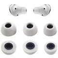 JNSA Memory Foam Tips Replacement for Samsung Galaxy Buds Pro, No Silicone Eartips Pain, Anti-Slip Replacement Foam Eartips, Fit in The Case, Reducing Noise Earbuds, 3 Pairs (3 Sizes S/M/L, Gray)
