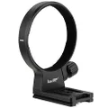 Haoge LMR-RF140 Tripod Mount Ring for Canon RF100-400mm F5.6-8 IS USM Lens Collar Stand Base Canon RF-Mount built-in Arca Type Quick Release Plate