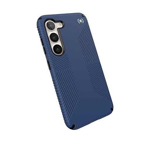 Speck Presidio 2 Grip Samsung Galaxy S23 Case - Drop & Camera Protection, Soft-Touch Secure Grip, Wireless Charging Compatible, Shock Absorbant, Galaxy S23 Case - Coastal Blue