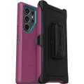 OtterBox Galaxy S23 Ultra (Only) - Defender Series Case - Canyon Sun (Pink) - Rugged & Durable - with Port Protection - Includes Holster Clip Kickstand - Non-Retail Packaging