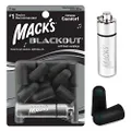 Mack's Blackout Soft Foam Earplugs, 7 Pair with Travel Case - 32 dB Highest NRR, Comfortable Ear Plugs for Concerts, Jam Sessions, Nightclubs and Loud Events