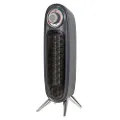 Russell Hobbs RHRETFH1002G 2000W Grey Retro Tower Fan Heater with Adjustable Thermostat, PTC Heating, 20m2 Room Size, 2 Heat Settings and 2 Year Guarantee