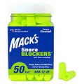 Mack’s Snore Blockers Soft Foam Earplugs, 50 Pair – 32 dB High NRR – Comfortable Ear Plugs for Sleeping, Snoring, Loud Noise and Travel
