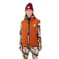 EIVY Women's Lumberjackie Sherpa Vest Fleece, Brown (rust), XL
